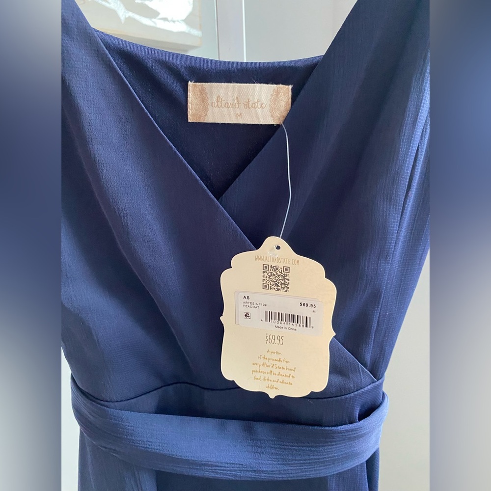 🤍BNWT ALTR’D STATE ARTESIA ROMPER IN NAVY SIZE MEDIUM - Picture 8 of 11